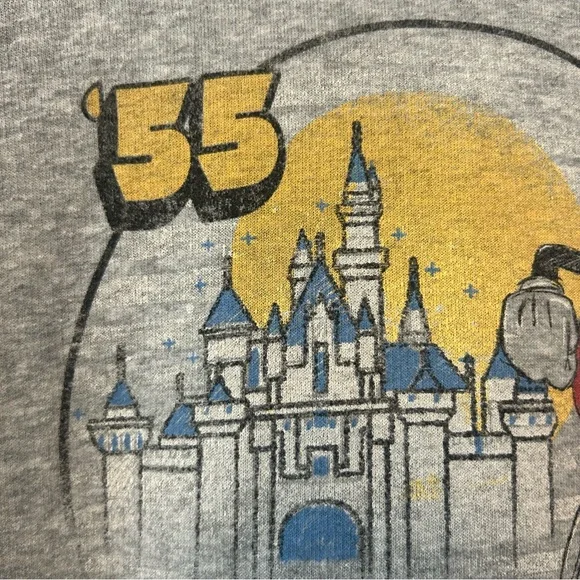 ⭐️Disney Parks Disneyland resort vintage look crop hooded sweatshirt size medium - Picture 12 of 16